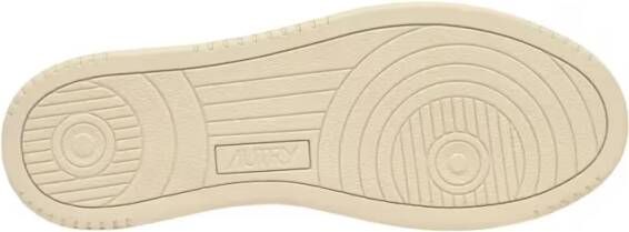 Autry Low-Top Sneakers Medalist Low Leat Suede Wht Burgund Sneakers in geel