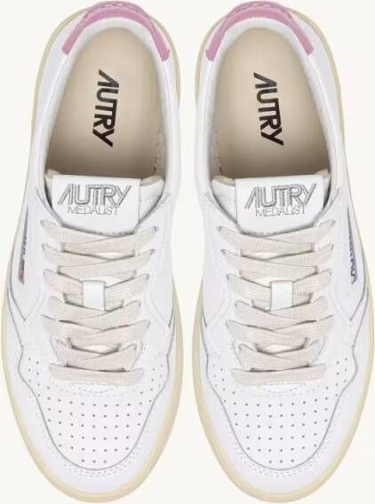 Autry Low-Top Sneakers Medalist Low Leat Wht Polignac Sneakers in wit