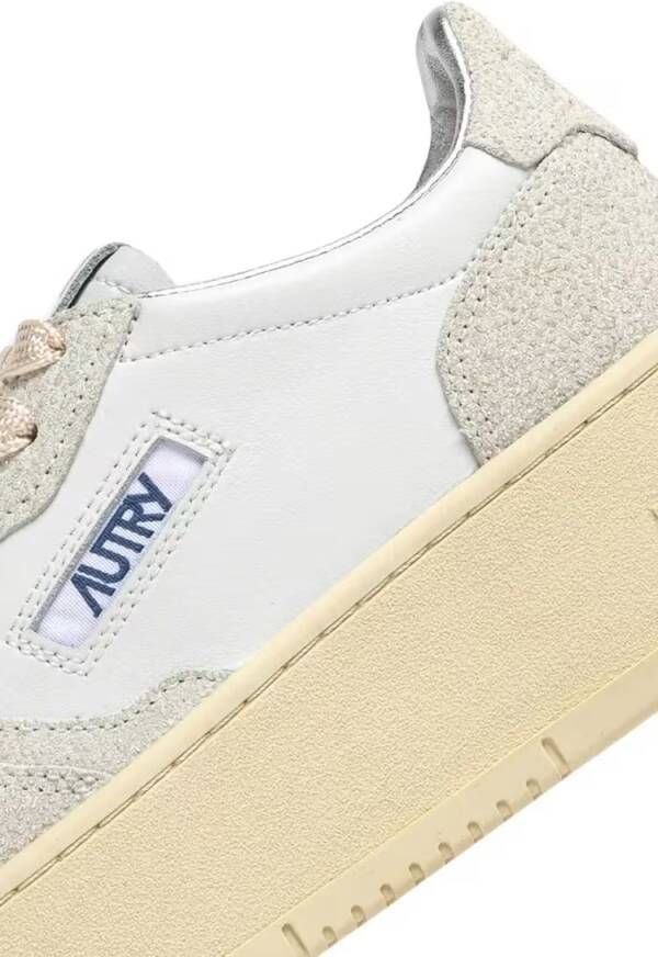 Autry Low-Top Sneakers Platform Low Lea Stars Wht Sneakers in wit