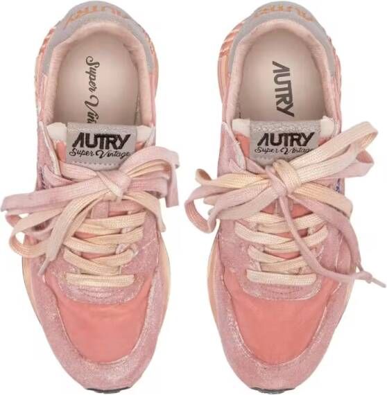 Autry Low-Top Sneakers Reelwind Sv Low Sket Nyl Pink Sneaker in beige
