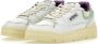 Autry Low-Top Sneakers White Leather Low-Top Sneakers With Aquamarine Acc in groen - Thumbnail 11