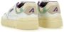 Autry Low-Top Sneakers White Leather Low-Top Sneakers With Aquamarine Acc in groen - Thumbnail 12