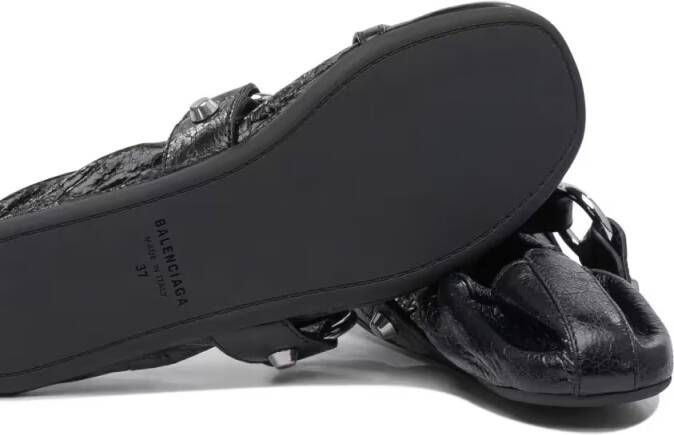 Balenciaga "City" Ballet Flats in zwart
