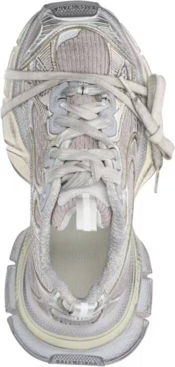 Balenciaga Low-Top Sneakers Oversized Platform Sneakers With Distressed Grey M in beige