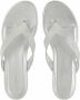 Balenciaga Sandalen Allover Logo Round Thong Sandals in zilver - Thumbnail 2