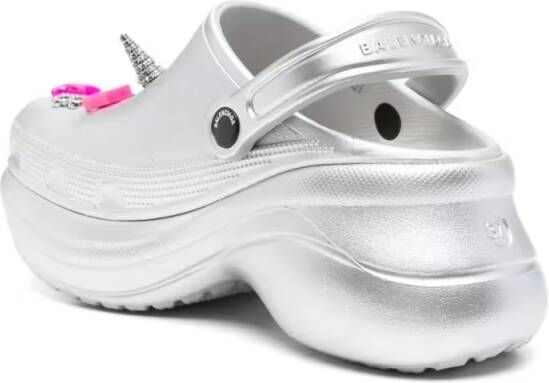 Balenciaga Sandalen Jibbitz Clogs in wit
