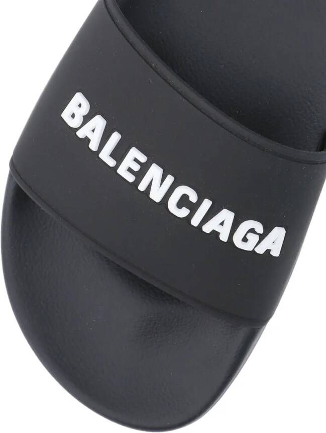 Balenciaga Sandalen "Pool Side" Slide Sandals – Black in zwart