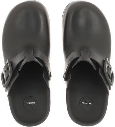 Balenciaga Slippers Mallorca 80MM Mules Leather in zwart