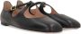 Bally Zwarte Leren Ballerina Platte Schoenen Black Dames - Thumbnail 7