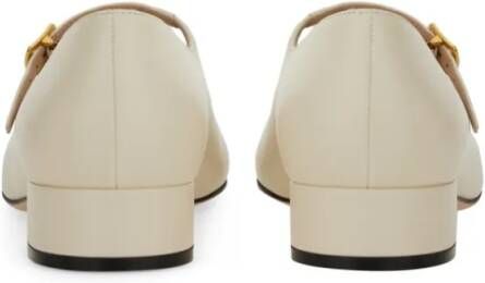 Bally Hoge hakken Classic Mary Jane Pumps in crème