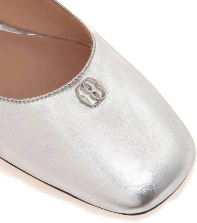 Bally Loafers Flat shoes Silver Divers in zilver