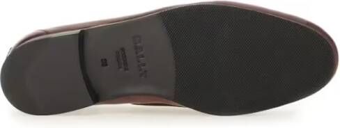 Bally Moccasin Plume With Polished Leather Upper And Dec in bruin