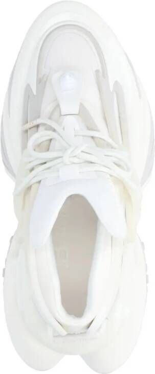 Balmain Low-Top Sneakers Sculptural White Sneakers With Integrated Lacing S in wit