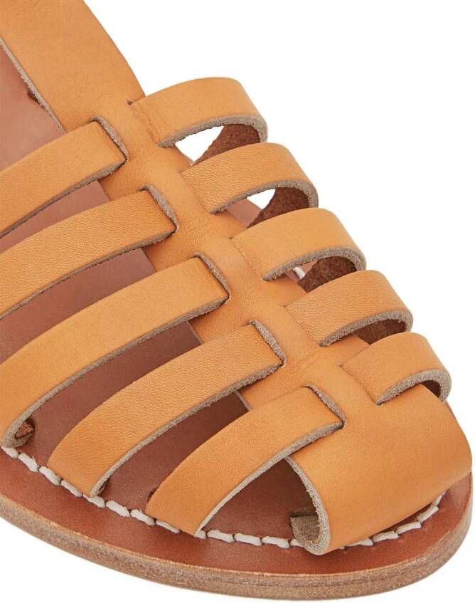 BB ST. TROPEZ Sandalen Adrien Leather Sandals in bruin