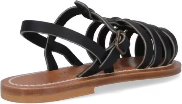 BB ST. TROPEZ Sandalen Adrien' Slingback Sandals – Black in zwart