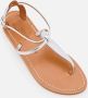 BB ST. TROPEZ Sandalen Buffon Leather Sandal in zilver - Thumbnail 2