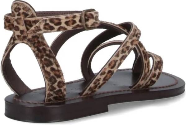 BB ST. TROPEZ Sandalen Epicure' Flip Flops – Leopard Print in bruin