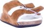 Birkenstock Sandalen Arizona Shearling-Lined Suede Sandals in bruin - Thumbnail 3