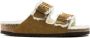 Birkenstock Sandalen Arizona Shearling-Lined Suede Sandals in bruin - Thumbnail 4