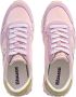 Blauer Roze Polyester Sneaker met Contrastdetails Pink Heren - Thumbnail 14