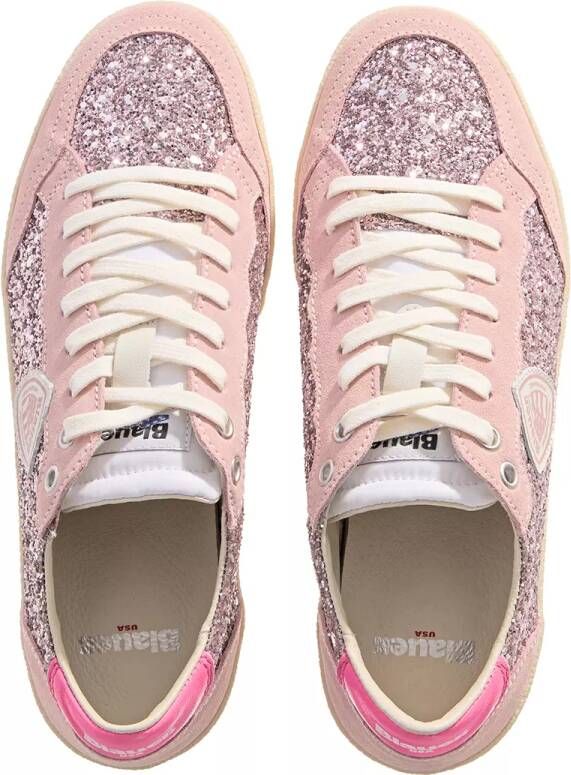 Blauer Sneakers Olympia in poeder roze