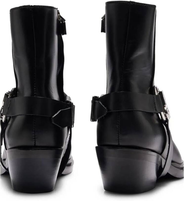 HUGO Boots Kody Stacked-Logo Ankle Boots in zwart