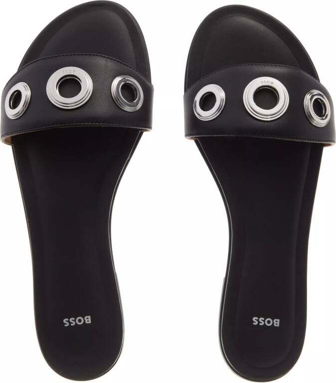 Boss Sandalen Millie Slide in zwart
