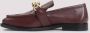 Bottega Veneta Burgundy Leather Loafers in bruin - Thumbnail 2