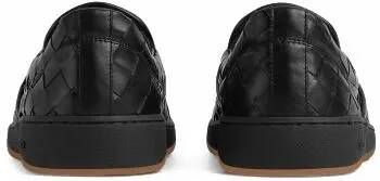 Bottega Veneta Low-Top Sneakers SLIP-ON LEATHER SNEAKERS in zwart