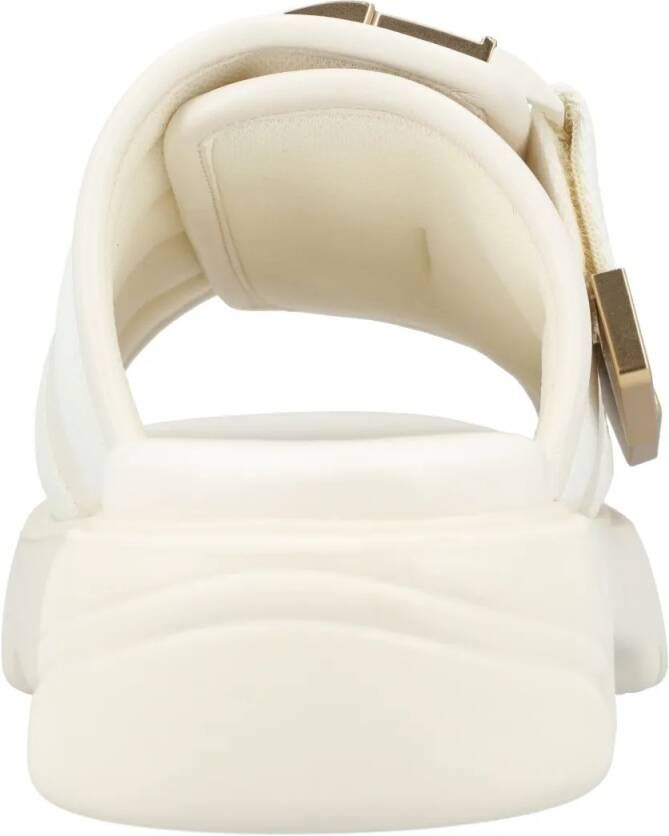 Bottega Veneta Sandalen Flash White in beige