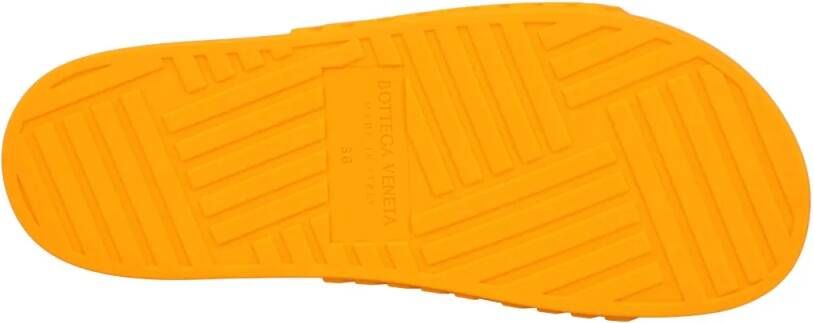 Bottega Veneta Sandalen Resort Slides Orange in oranje