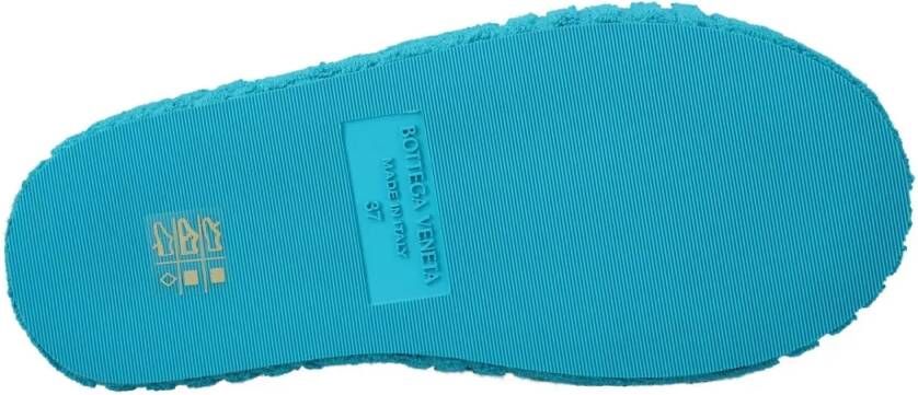 Bottega Veneta Sandalen Resort Sponge Blue in blauw
