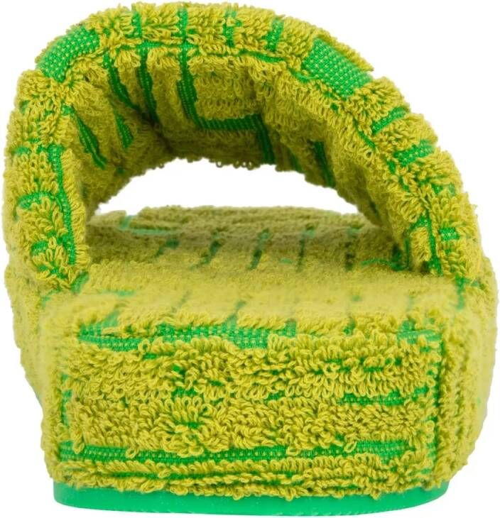 Bottega Veneta Sandalen Resort Sponge Slides in groen