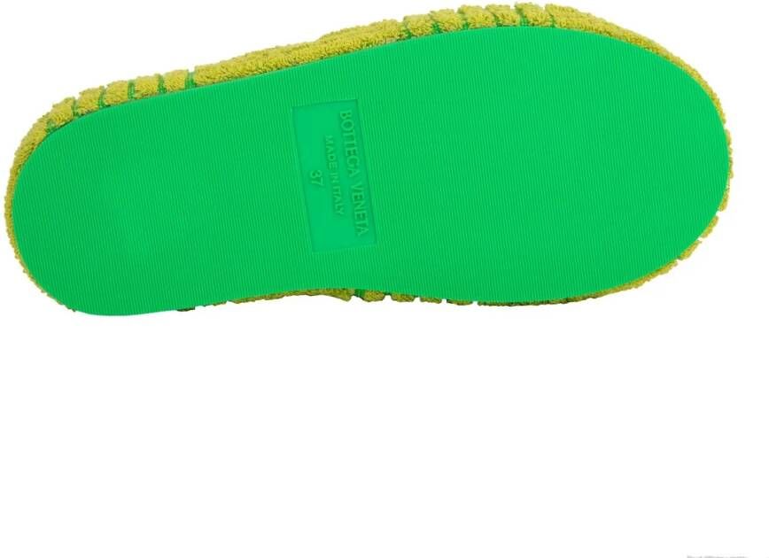 Bottega Veneta Sandalen Resort Sponge Slides in groen