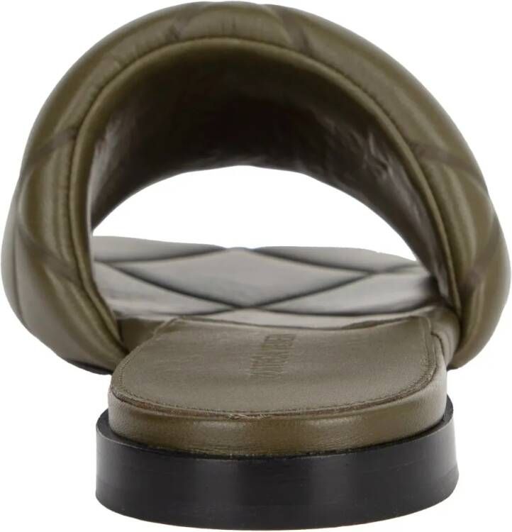 Bottega Veneta Sandalen Rubber Lido Slide Green in groen