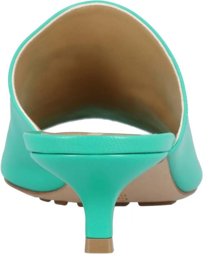 Bottega Veneta Slippers & Mules Stretch Mule Turquoise in groen