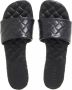 Bottega Veneta Slippers & Mules Flat Sandal Leather in zwart - Thumbnail 3