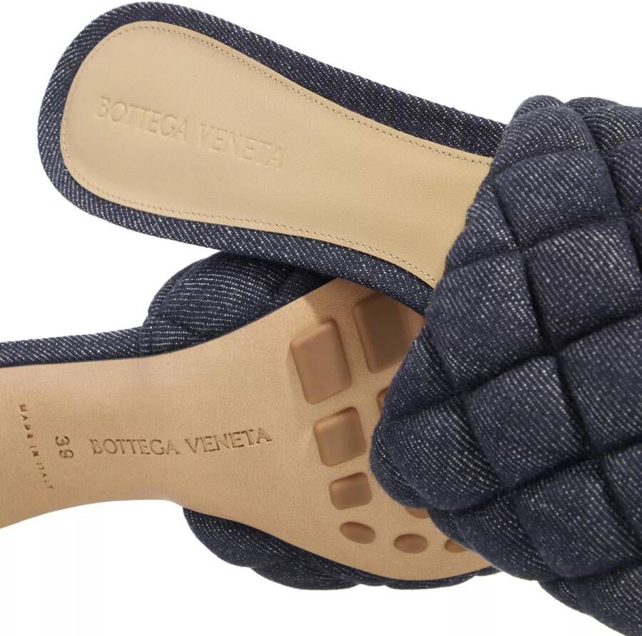 Bottega Slippers Padded Sandal Denim Matelasse in blauw