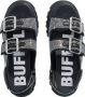 Buffalo Stijlvolle Grijze Platte Sandalen Black Dames - Thumbnail 14