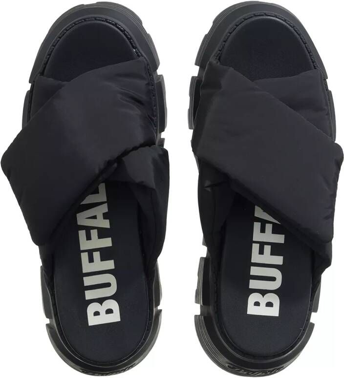 Buffalo Slippers & Mules Ava Velcross in zwart