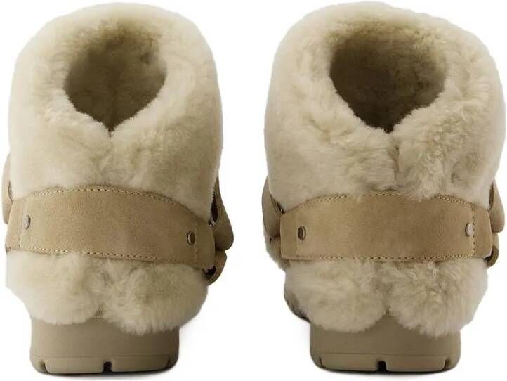 Burberry Boots Snug Boots Leather Beige in beige