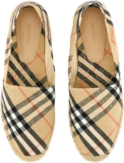 Burberry Espadrille Mews Check in beige