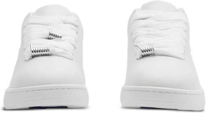 Burberry Low-Top Sneakers Box Sneaker In Leather in wit