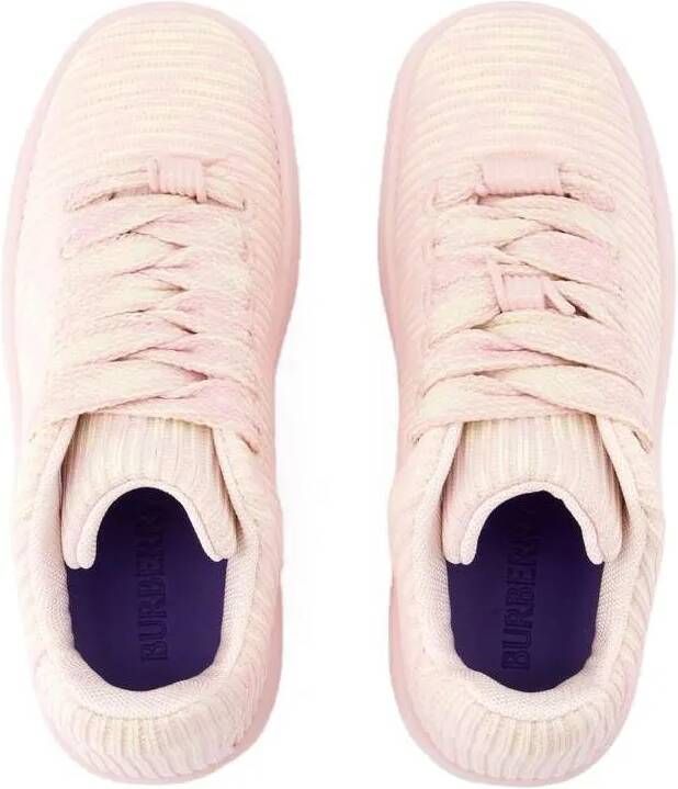 Burberry Low-Top Sneakers Lf Box Knit Sneakers Synthetic Pink in beige
