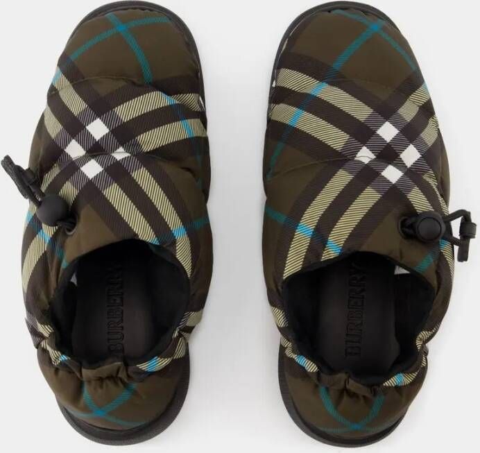 Burberry Pillow Low Mules Nylon Multicolor in meerkleurig