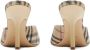 Burberry Sandalen Plaid Pattern Stiletto Sandals in beige - Thumbnail 18