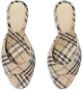 Burberry Sandalen Plaid Pattern Stiletto Sandals in beige - Thumbnail 19