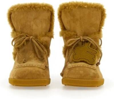Burberry Slippers & Mules High Heel Calf Suede Mules in bruin