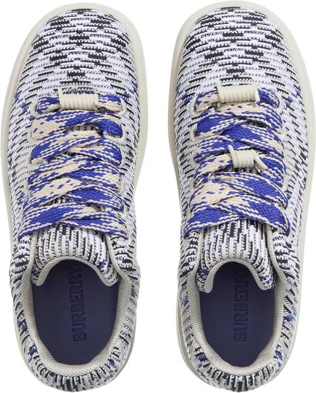 Burberry Sneakers Check Knit Box Sneaker in blauw