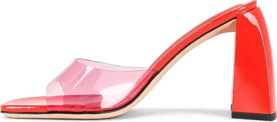 By Far Hoge hakken Michelle Lipstick And Flame Pu And Patent Leather in meerkleurig